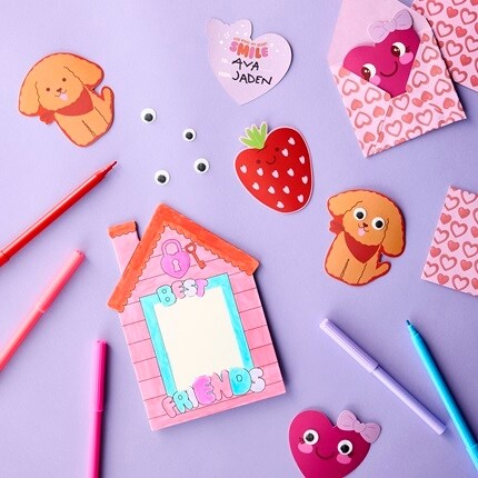 Kids valentine's craft kits