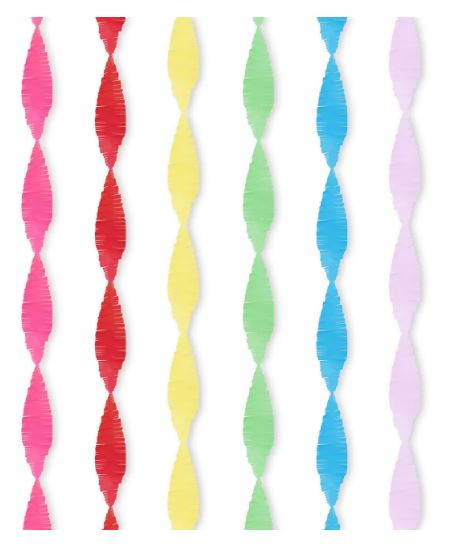 colorful paper streamers