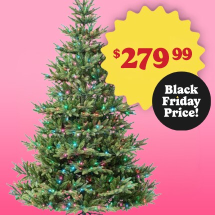 7.5ft. Pre-Lit Barrington Fir Artificial Christmas Tree $279.99 Black Friday price