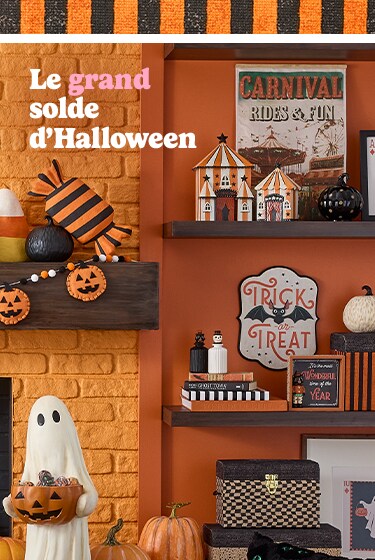 Halloween decor, and halloween christmas tree in black and pink ornaments
