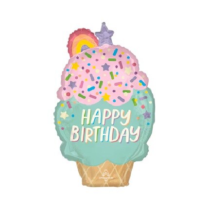 ice cream sprinkles shaped helium filled balloon