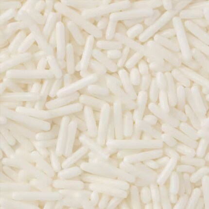 white sprinkles