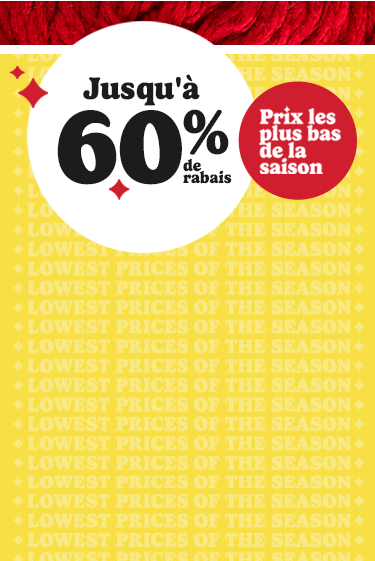 Up to 60% off