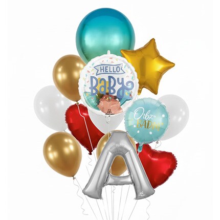 balloon assortment for a baby boy