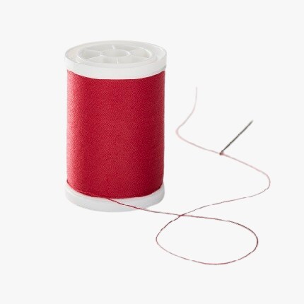red spool of thread