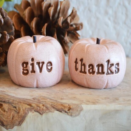MakerPlace give thanks pumpkin decor