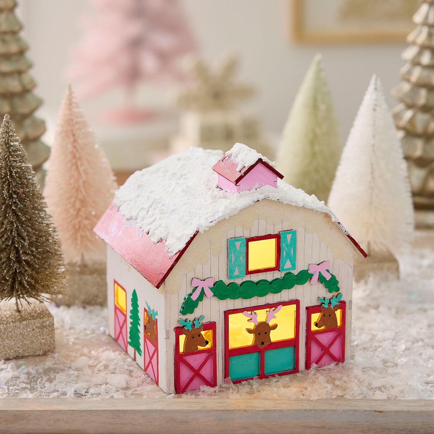 DIY Painted Christmas Barn