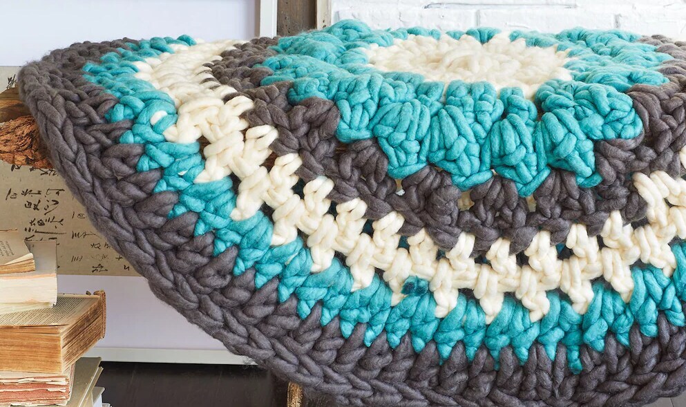 Image of a crochet blanket