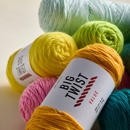 yellow Big Twist value yarn