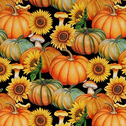 Seasonal pumpkin fabric