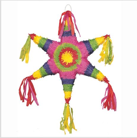 coloeful star pinata