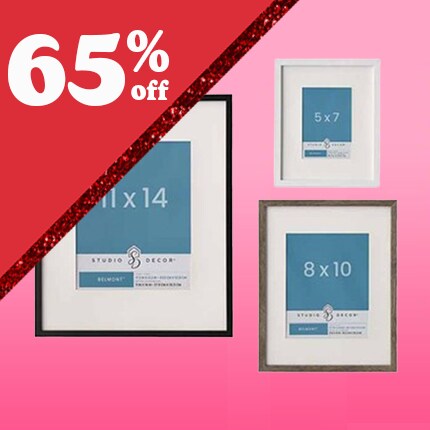 Belmont frames on pink background