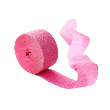 pink crepe paper streamer