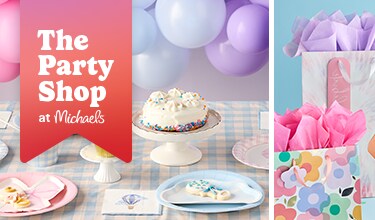 the Party shop new supplies and candy bar