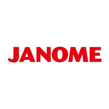 janome sewing machine brand logo in red text 