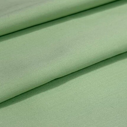 light green folded broadcloth fabric