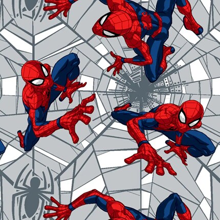 spider man fabric pattern