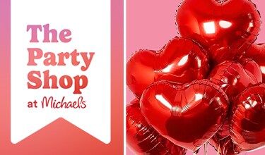 Foil red heart balloons 12 for $15