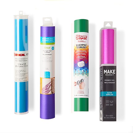 four rolls of craft vinyl