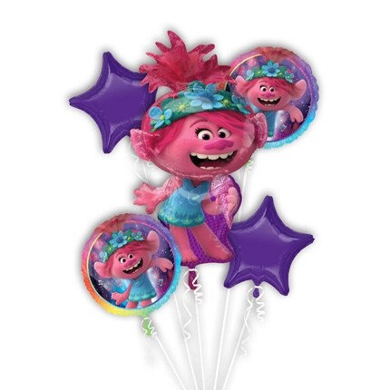 Trolls party themed helium balloons
