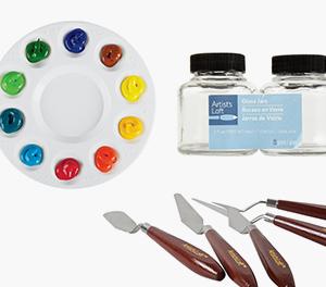 pallete and painting knives