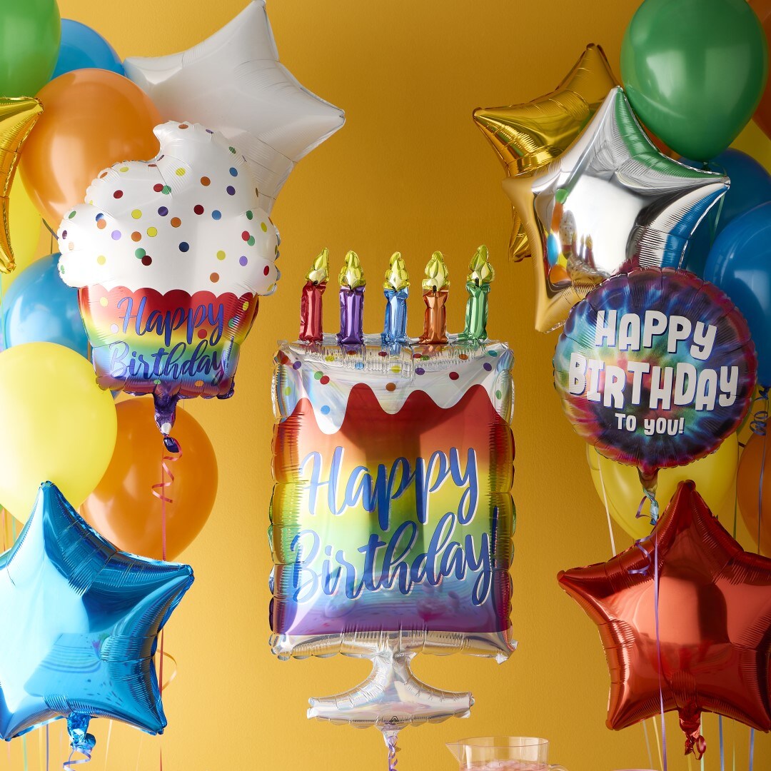 Mylar balloons happy birthday