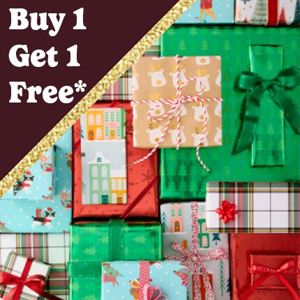 Wrapped Gift boxes for Christmas 