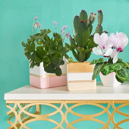 blue ombre paper chain wall hanging