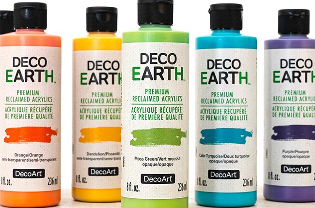 DecoEARTH paint bottles