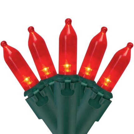 red christmas lights