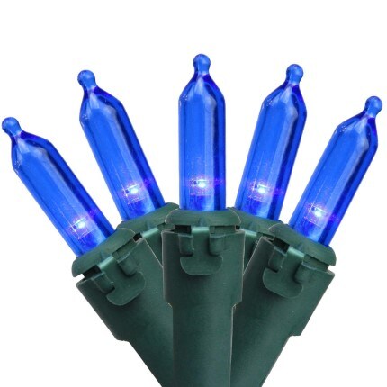 blue christmas lights