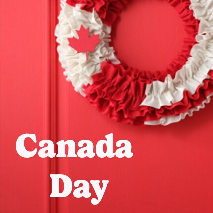 Canada day wreath