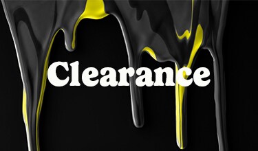 clearance on black yellow paint background