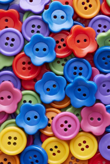 Multi colored buttons