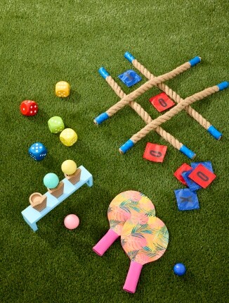outdoor toys on grass