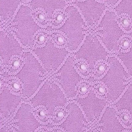 light purple eyelet fabric