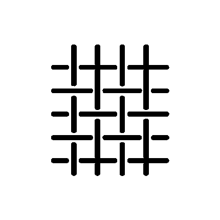 folds of tab burlap fabric