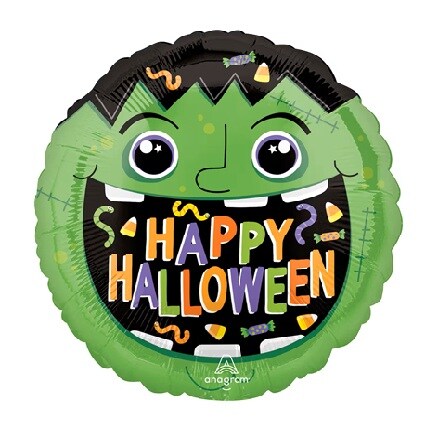 Halloween themed inflated balloons