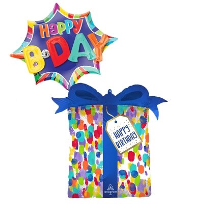 Paint Party themed helium balloons