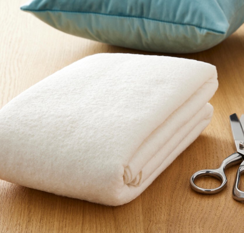 quilt batting in cream color