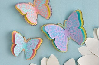 Paper butterflies