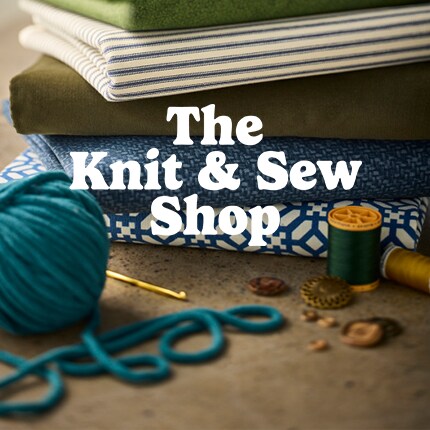 The knit & sew shop logo 