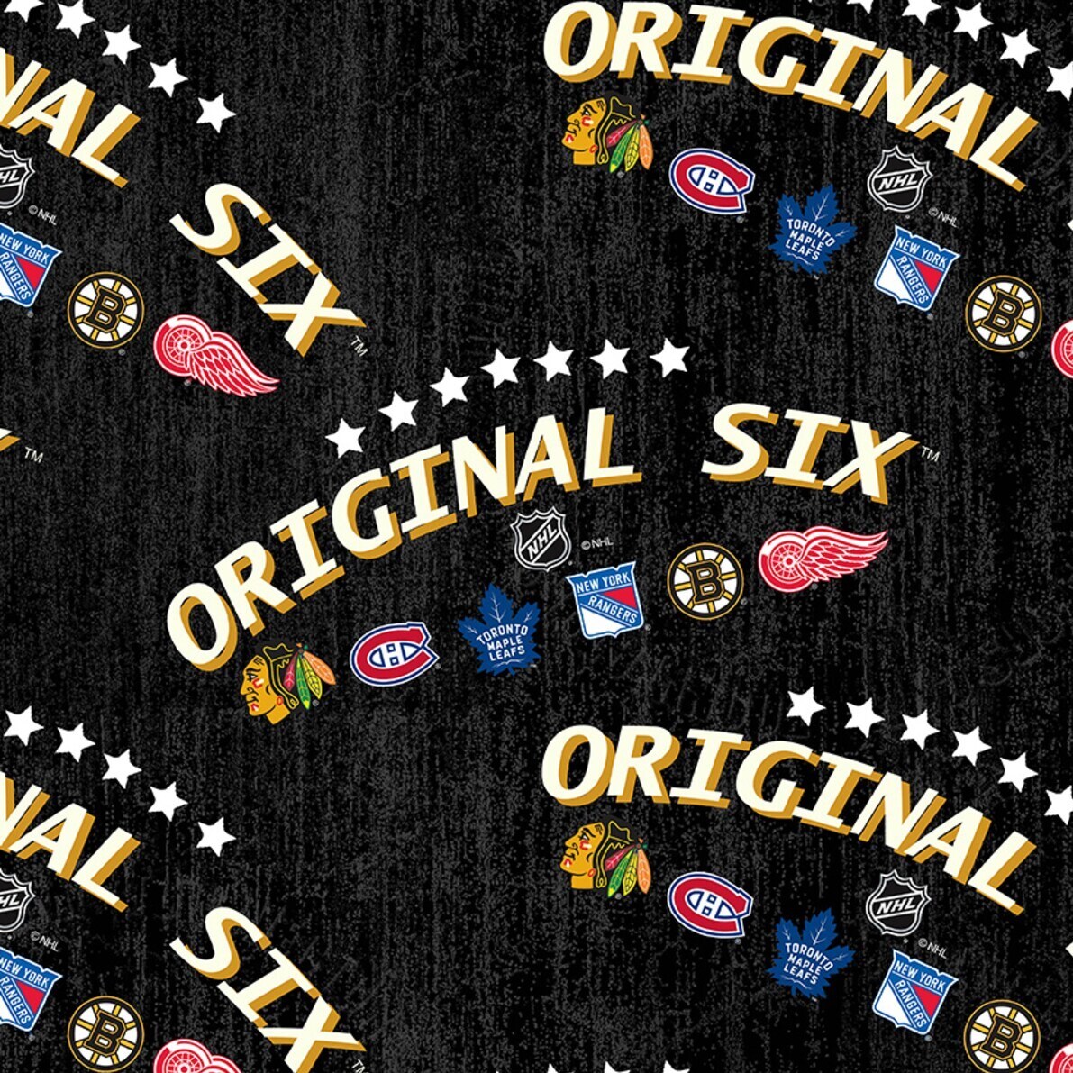 Original six hockey fabric