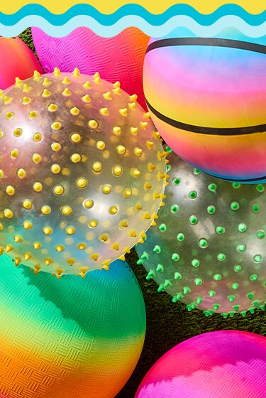 Plastic bouncy balls