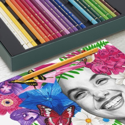 Polychromos Colored Pencil Set with drawing.